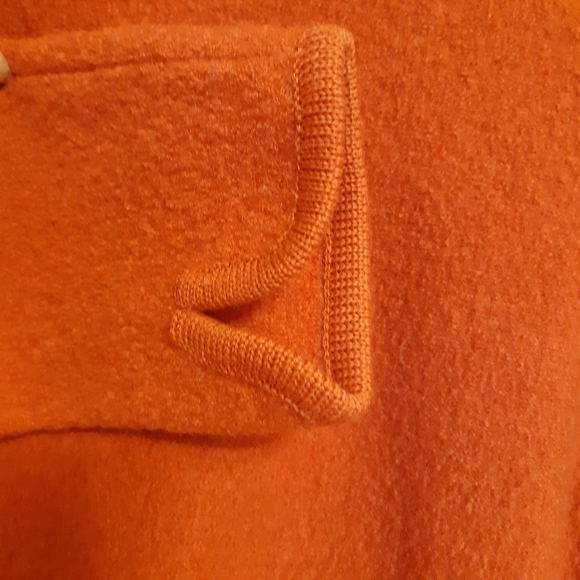 Vintage Jeremy Scott for Braemar 100% Wool Orange Jacket - Picture 7 of 9